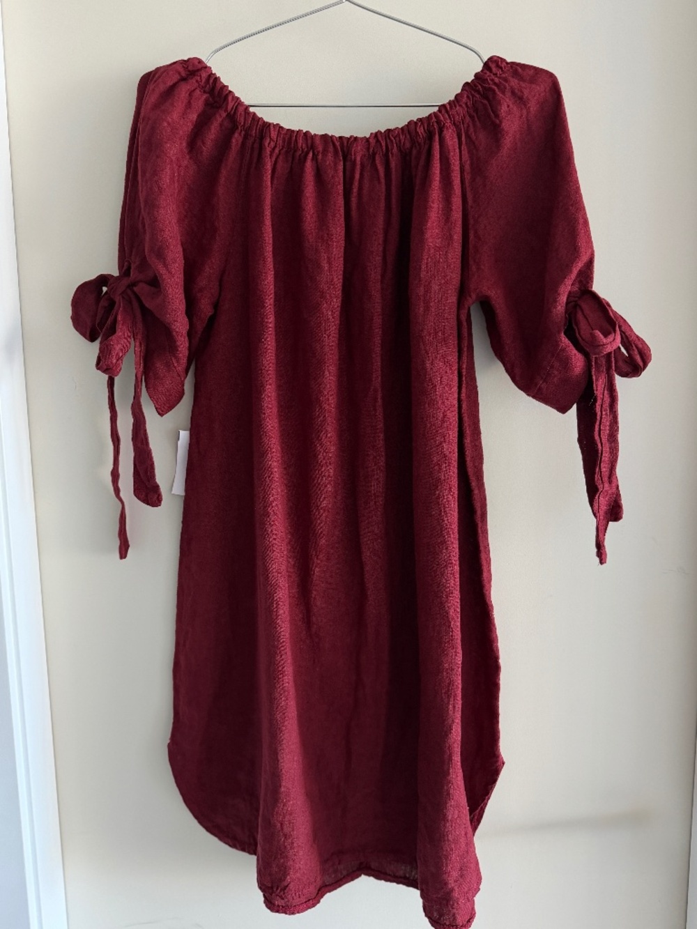 Plum Linen Dress (OS)